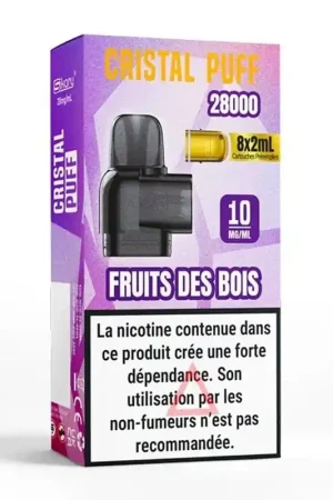 Cartouche Cristal Puff 28K Fruits des Bois - Cristal Puff Dernière Chance