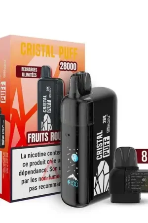 Cristal Puff 28K Fruits Rouges - Cristal Puff Usine Directe