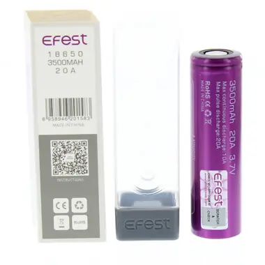 Expédition Rapide Accu IMR Flat Top 18650 3500mAh - Efest