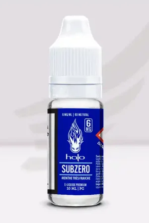 SubZero Halo - E liquide Halo SubZero menthe forte Offre Limitée