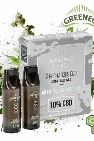 RECHARGES CBD POUR GREENEO X WILO WHITE WINDOW PAR 2 Marque