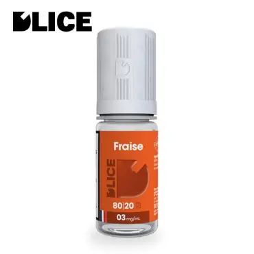 E-liquide Fraise DLICE 10ml Nouvelle Collection