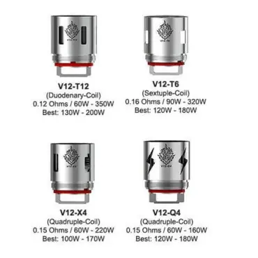 3 Résistances V12 Smok Acheter Direct