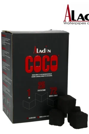Commande En Gros CHARBON ALADIN COCO SUPREME 25MM 1KG