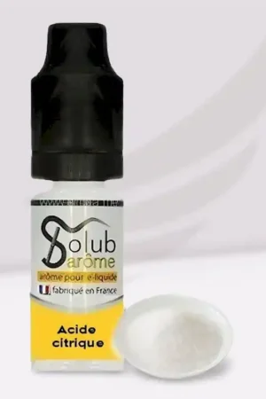 Additif Acide Citrique 10ml - Solubarome Retour Gratuit