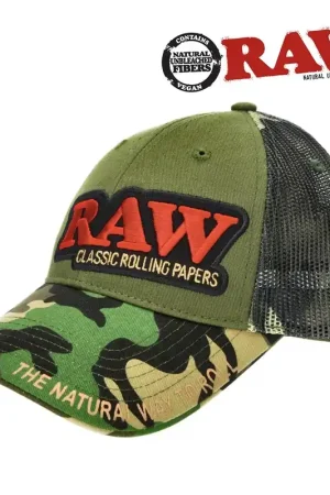 CASQUETTE RAW TRUCKER CAMO Paiement Sécurisé
