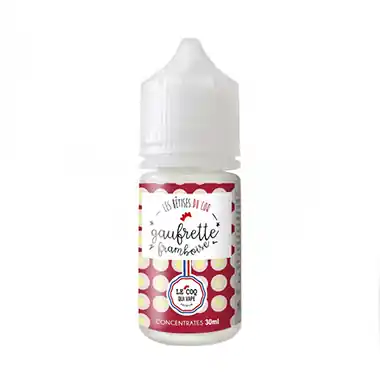 Arôme Gaufrette Framboise 30ml - Le Coq Qui Vape Haute Qualité