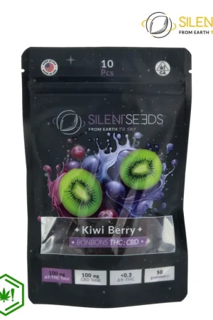 GUMMIES SILENT SEEDS KIWI BERRY DELTA9 100MG - CBD 100MG Nouvel Arrivage