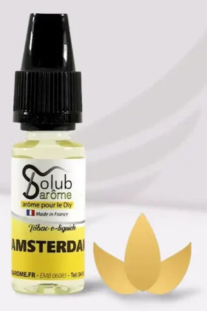 Retour Gratuit Arôme Solubarome Tabac Amstredam pour e liquide