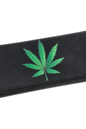 BLAGUE A TABAC IMITATION CUIR LEAF Achat Immédiat