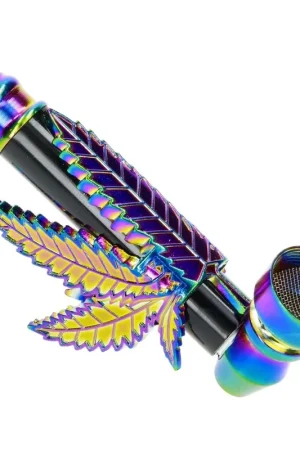 PIPE METAL RAGGA RAINBOW LEAF EMBLEM Prix Réduit