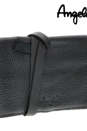 BLAGUE A TABAC ANGELO RYO CUIR NOIR Seulement Aujourd’hui