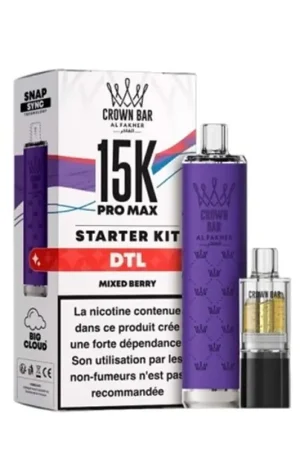 Expédié Aujourd’hui Puff Crown Bar Pro Max 15K Mixed Berry - Al Fakher