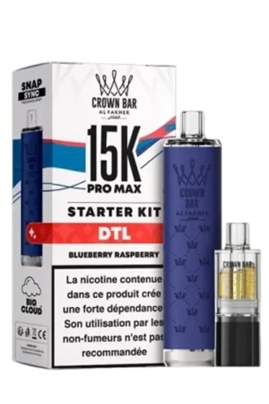 Usine Directe Puff Crown Bar Pro Max 15K Blueberry Raspberry - Al Fakher