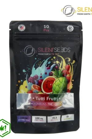 GUMMIES SILENT SEEDS TUTTI FRUTTI DELTA9 100MG - CBD 100MG Seulement Aujourd’hui