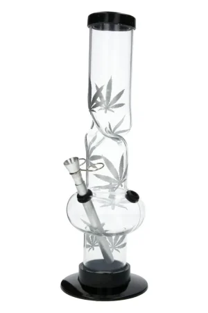 BANG ACRY TRANSPARENT SILVER LEAF 30CM Produit De Marque