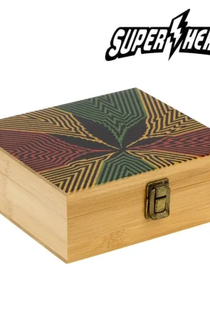 BOITE EN BOIS SUPER HEROES RASTA RYO Petit Prix