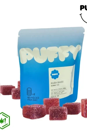 Meilleur Prix GUMMIES PUFFY YUMMY KUSH BAIES CBD 250MG - DELTA 9 250MG