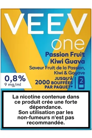 Satisfait Ou Remboursé Recharges Veev Passion Fruit Kiwi Guava (x2) - Veev One
