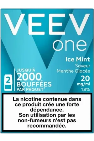 Recharges Veev Ice Mint (x2) - Veev One Petit Prix