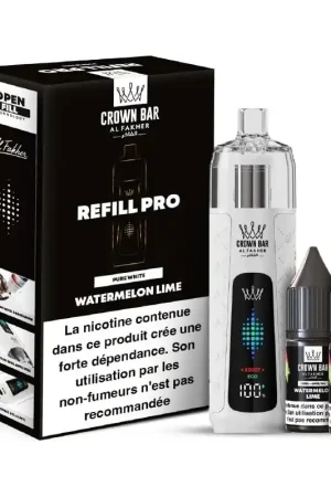 Soldes Puff Crown Bar Refill Pro Watermelon Lime - Al Fakher