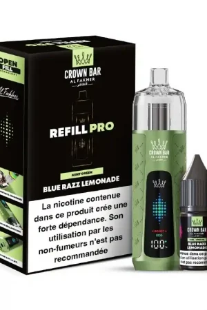 Puff Crown Bar Refill Pro Blue Razz Lemonade - Al Fakher Nouvel Arrivage