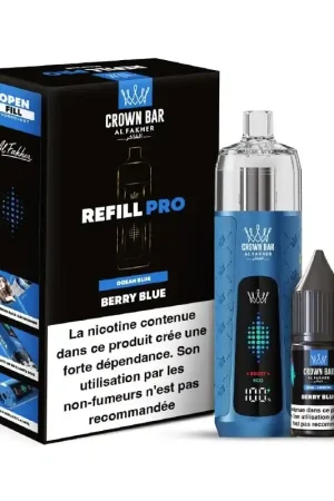 Puff Crown Bar Refill Pro Berry Blue - Al Fakher Meilleur Choix