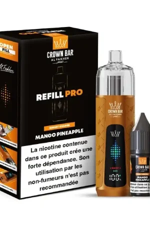 Puff Crown Bar Refill Pro Mango Pineapple - Al Fakher Meilleur Prix