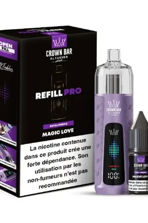 Puff Crown Bar Refill Pro Magic Love - Al Fakher Achetez Aujourd’hui