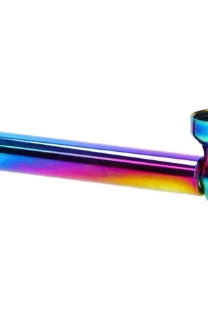 Paiement Sécurisé PIPE VERRE ET ALU ATOMIC RAINBOW 9CM
