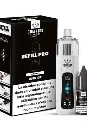 Vente Flash Puff Crown Bar Refill Pro Lush Ice - Al Fakher