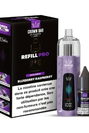 Vente Directe Puff Crown Bar Refill Pro Blueberry Raspberry - Al Fakher