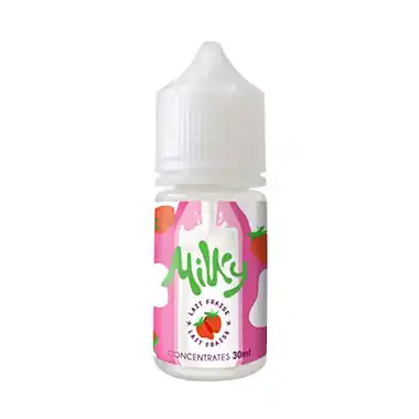 Arôme Lait Fraise 30ml Milky - Le Coq Qui Vape Paiement Sécurisé