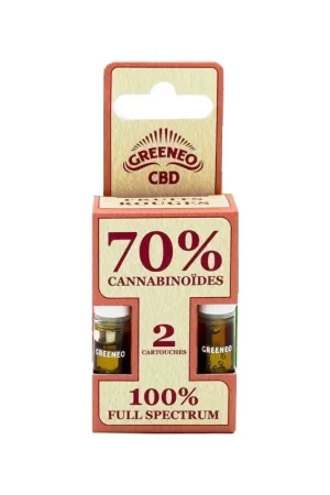 Cartouches CBD Fruits Rouges 70 % x2 - Greeneo Prix Promo