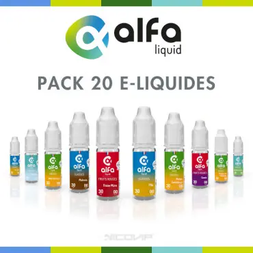 Remise Pack 20 E-liquides Alfaliquid