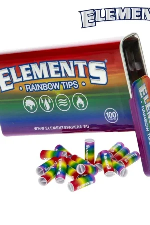 Offre Exclusive FILTRES PRE-ROULES ELEMENTS RAINBOW TIPS PAR 100