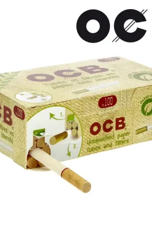 Livraison Gratuite TUBE A CIGARETTE OCB 100 NON BLANCHIS