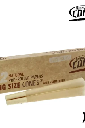Haute Qualité CONES NATURAL KING SIZE BROWN 11CM PAR 12