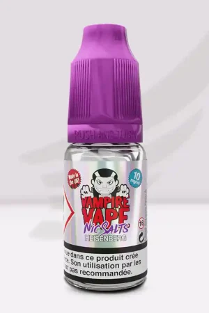 Vente Flash E-liquide Heisenberg sel de nicotine Vampire Vape