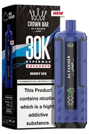 Acheter Direct Puff Crown Bar HyperMax Advanced 30K Berry Ice - Al Fakher