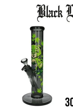 Haute Qualité BANG EN VERRE FIRE-FLOW X BLACK LEAF STONED TEDDY 30CM