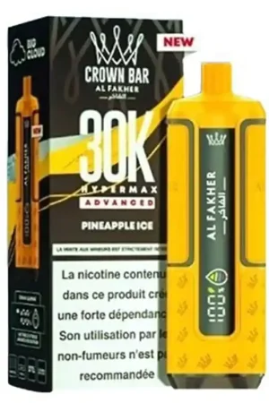 Puff Crown Bar HyperMax Advanced 30K Pineapple Ice - Al Fakher Super Prix
