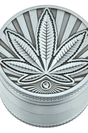 Offre Limitée GRINDER FIREFLOW SILVER HIGHLIFE LEAF 50MM