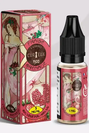 Fraise Grenade - 1900 - Curieux e-liquide Dernière Chance