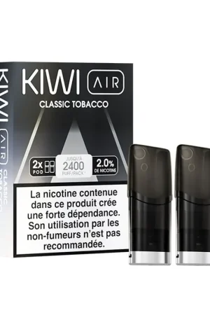 Meilleur Prix Cartouches pré-remplies Kiwi Air Classic Tobacco - Kiwi Vapor
