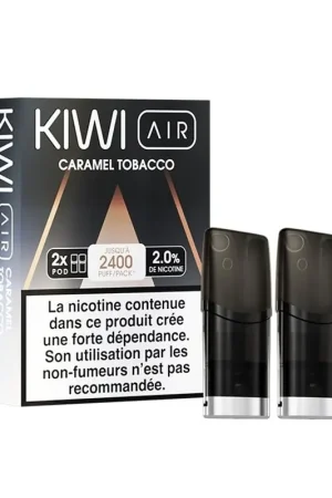 Cartouches pré-remplies Kiwi Air Caramel Tobacco - Kiwi Vapor Offre Exclusive