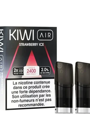 Promotion Cartouches pré-remplies Kiwi Air Strawberry Ice - Kiwi Vapor