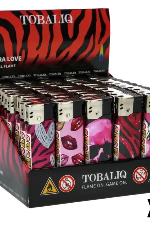 Bon Plan BRIQUET ELECTRONIQUE TOBALIQ ZEBRA LOVE X50