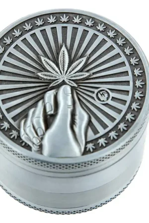 GRINDER FIREFLOW SILVER HOPE LEAF 50MM Super Prix