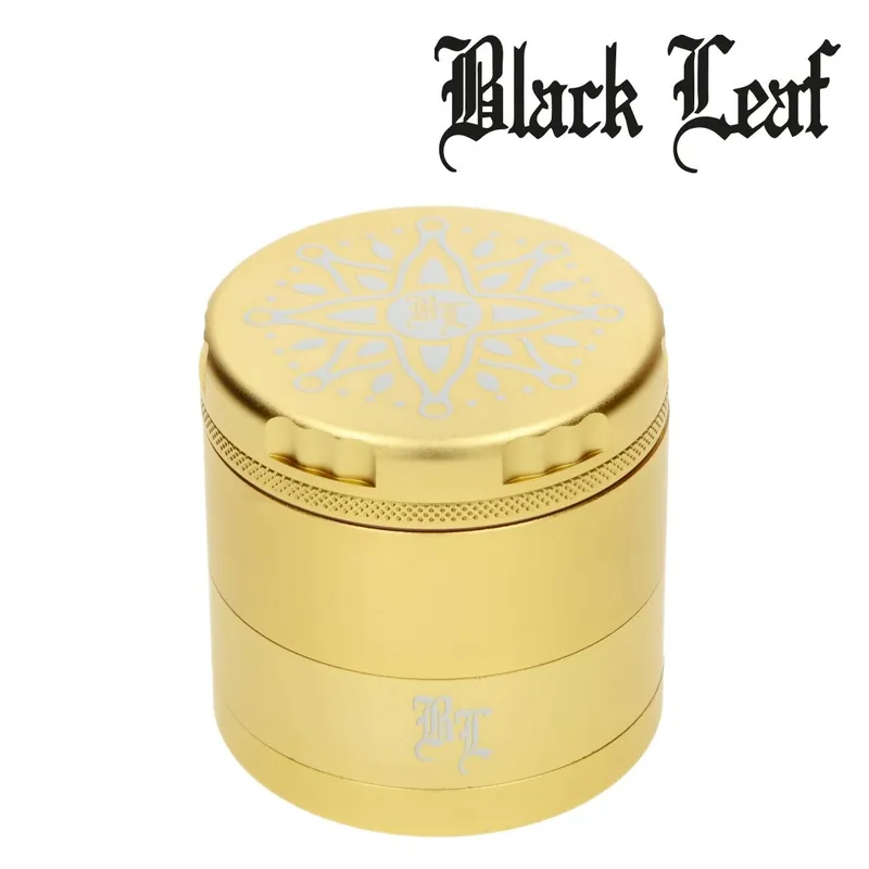 Acheter Direct GRINDER ALU BLACK LEAF CNC FLOWER 5 PARTIES 62MM